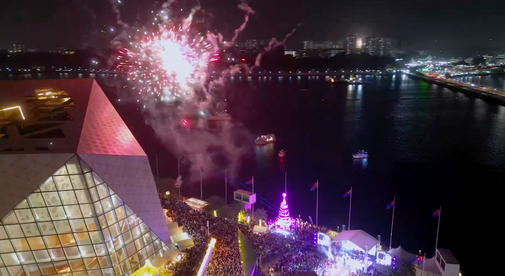 Drone coverage for RNF Princess Cove during 2025 Countdown